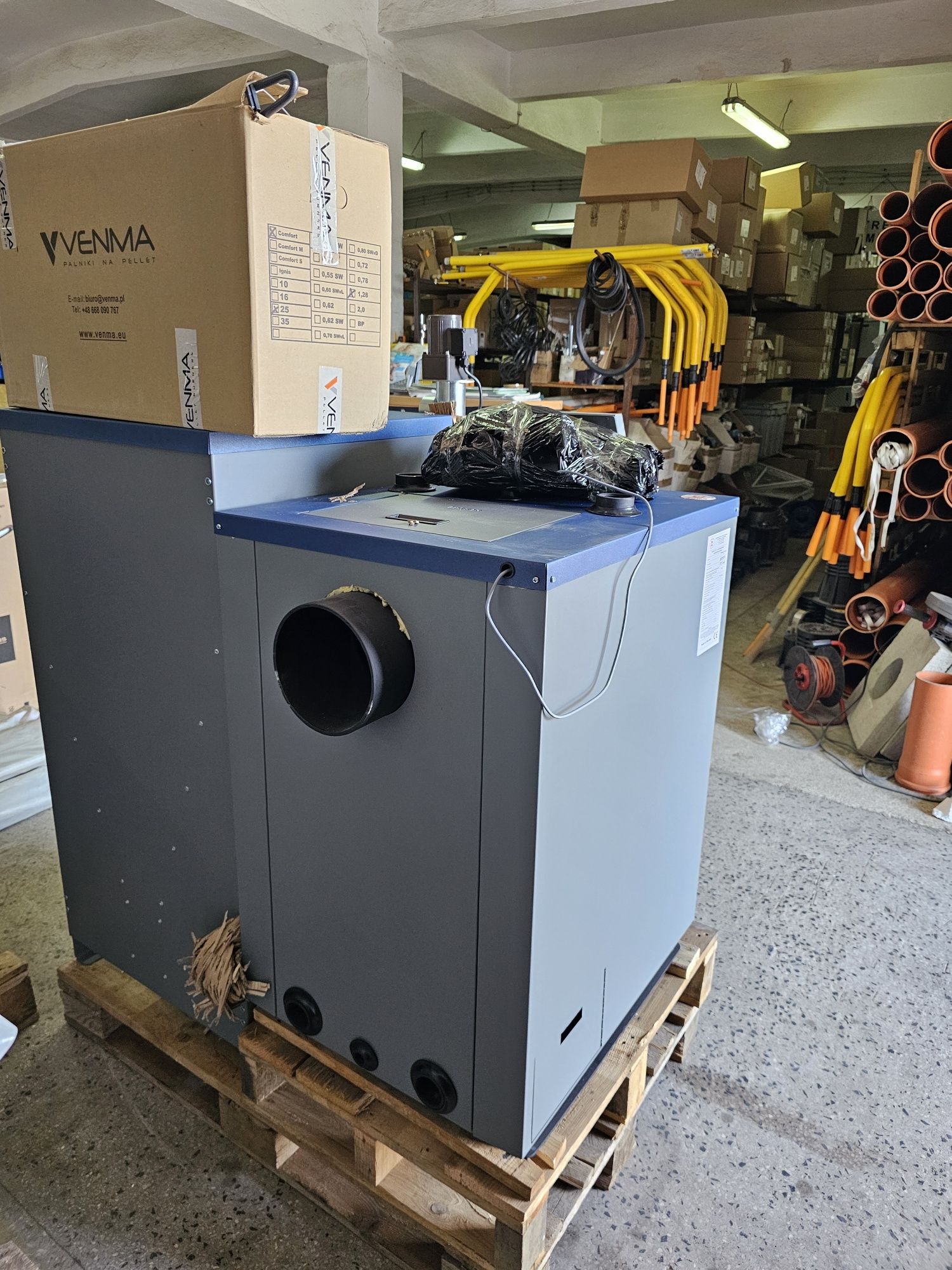 Kocioł pellet 5 klasa Dworek ZPS EKO BLUE 25KW