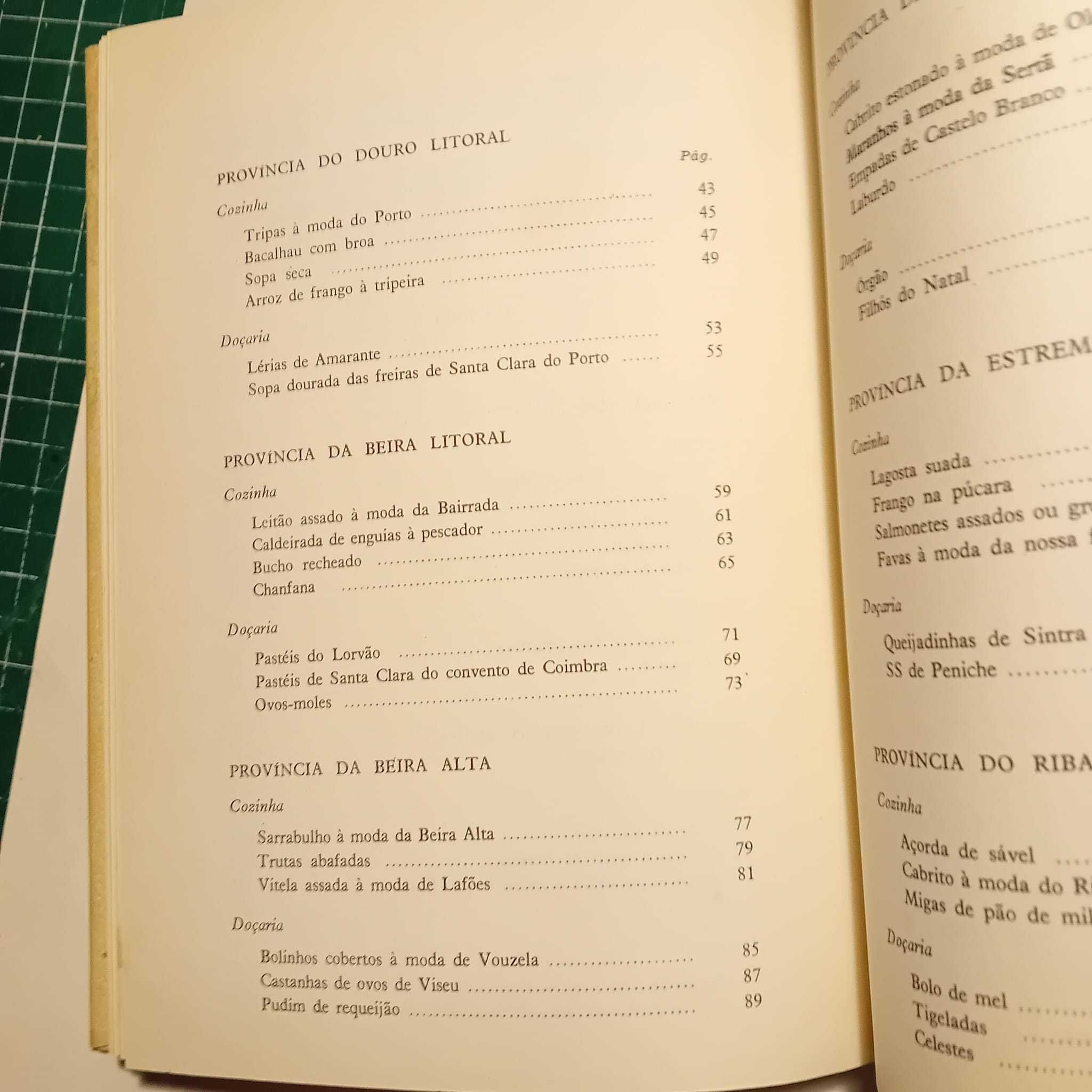 Receitas de Cozinha e Doçaria Portuguesa, 1962 Direcção Geral do Turis