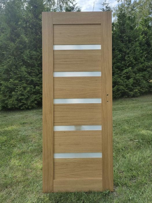 Drzwi wewnętrzne dębowe Nowoczesne futryny regulowane Każdy wymiar