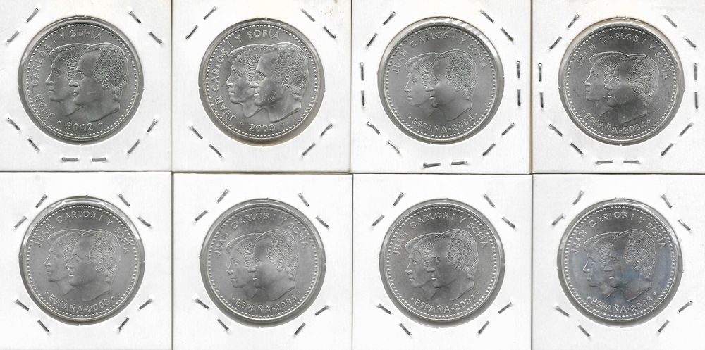 Espanha - Moedas 12 euros em prata. Coleção
