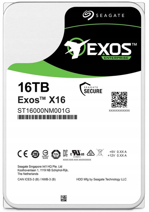 Dysk Twardy Seagate Exos X16 16Tb Sata Iii 3,5" (W)