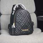 Шкіряний жіночий рюкзак Love Moschino