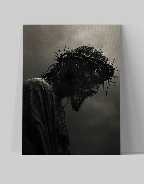 Obraz na płótnie Jezus Chrystus w koronie cierniowej 75x100 cm
