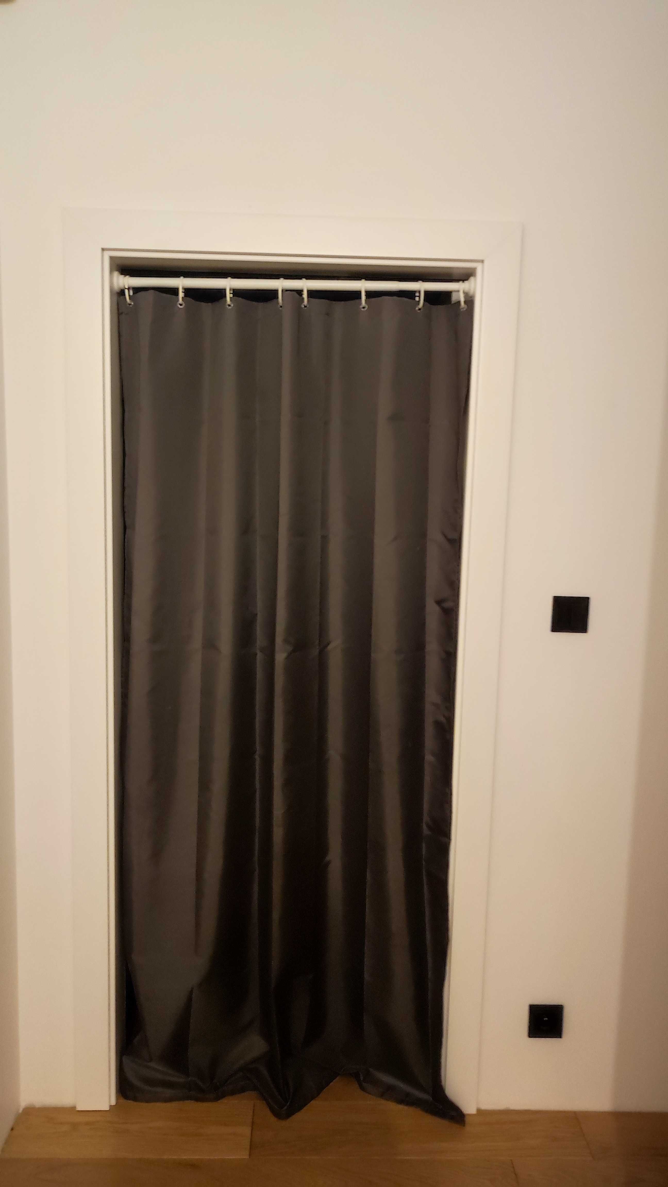 zasłona prysznicowa szara, 120x200 cm