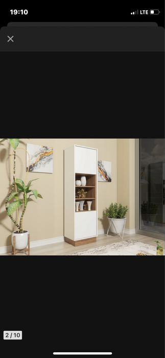 Komplet mebli bialy mat witryna komoda tanio!