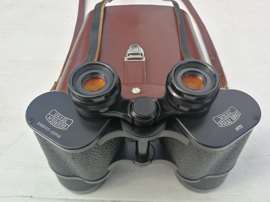 Lornetka DDR Zeiss 10x50 W Dekarem MC rubiny kąt 7,3 stopnia jak nowa