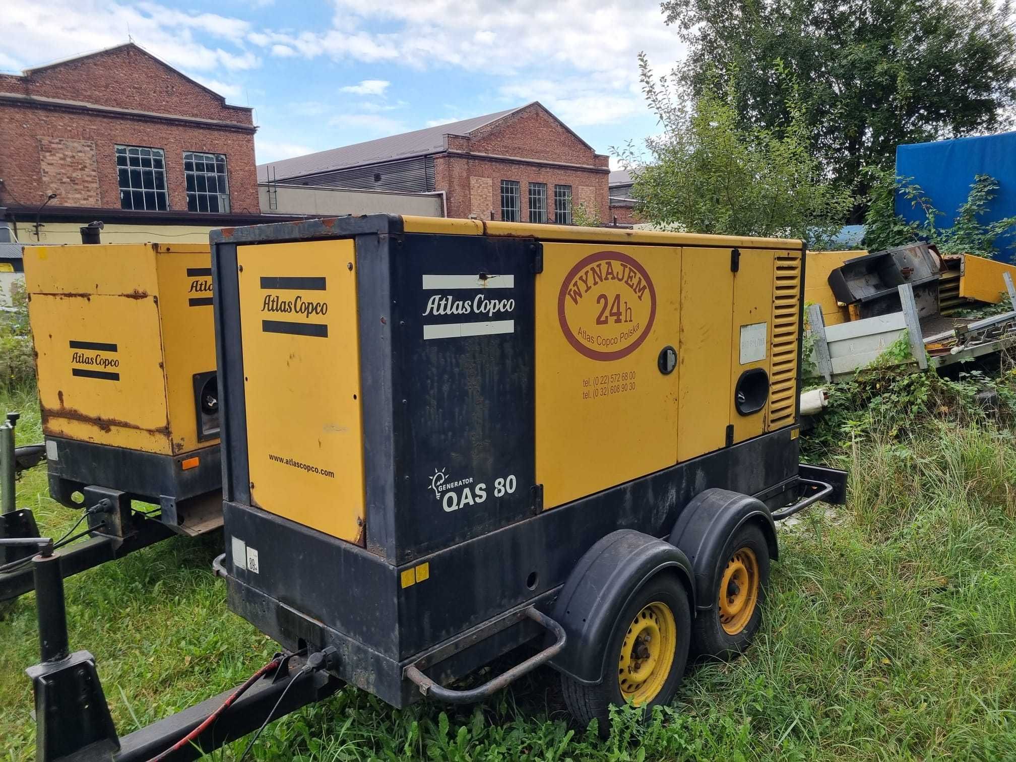 agregaty prądotwórcze Atlas Copco