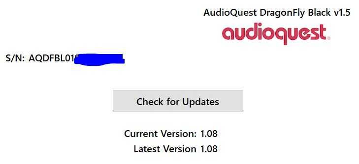Audioquest dragonfly black 1.5 dac headphone