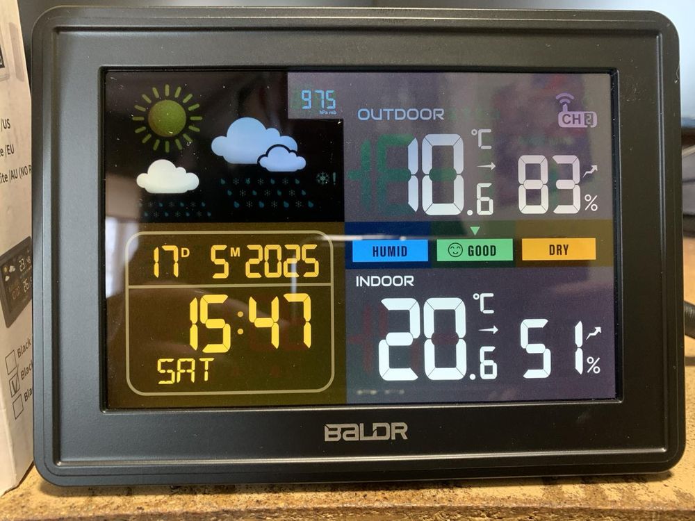 Домашня бездротова метеостанція Baldr Weather Station B359W-C