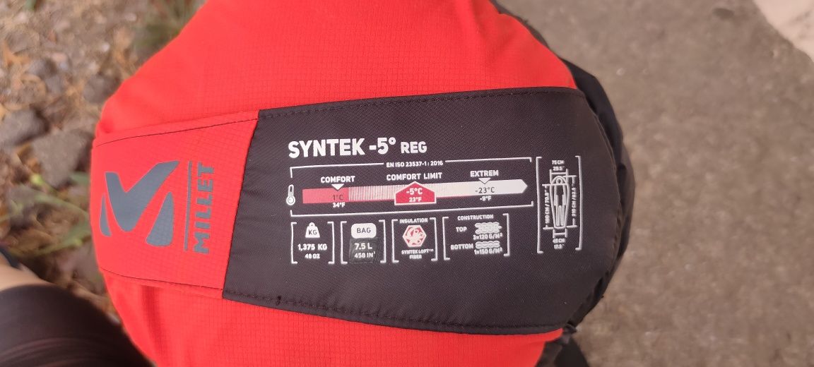 Спальний мішок Millet SYNTEK -5