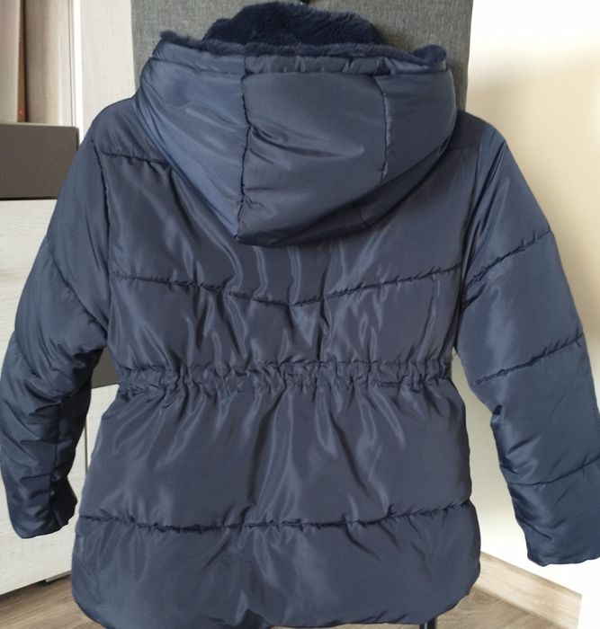 ZARA kurtka zimowar r.140 granatowa