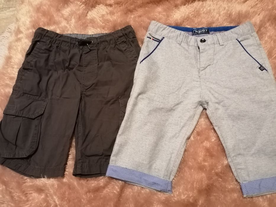 Eleganckie spodenki materiałowe r. 152