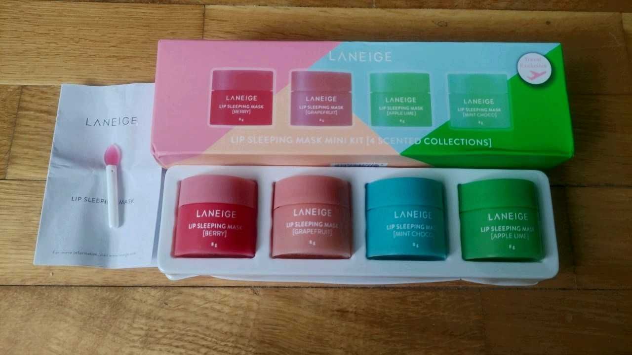 Набор (4х8г)  Маска для губ Laneige Lip Sleeping Mask Berry