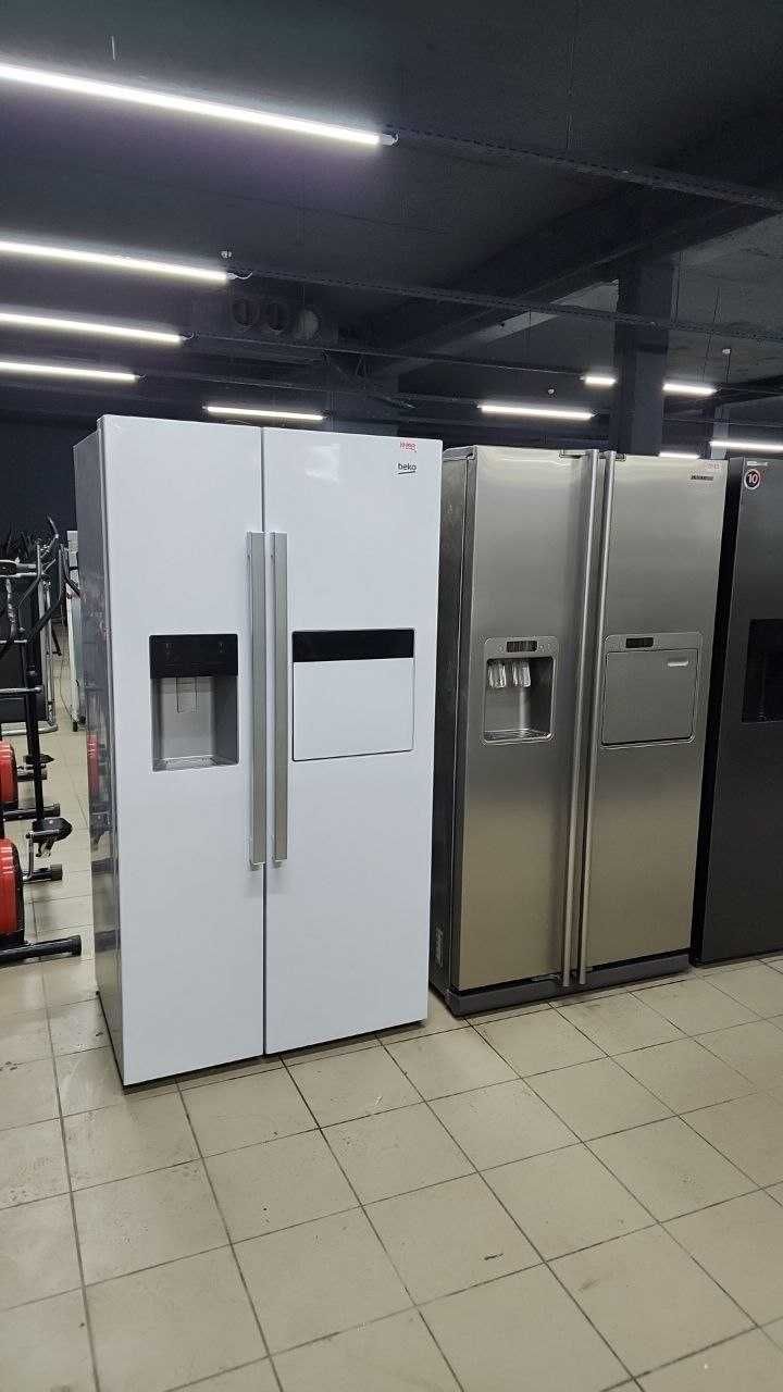 Холодильник Side-by-Side б/в Samsung RFG23UERS. No Frost. Доставка.