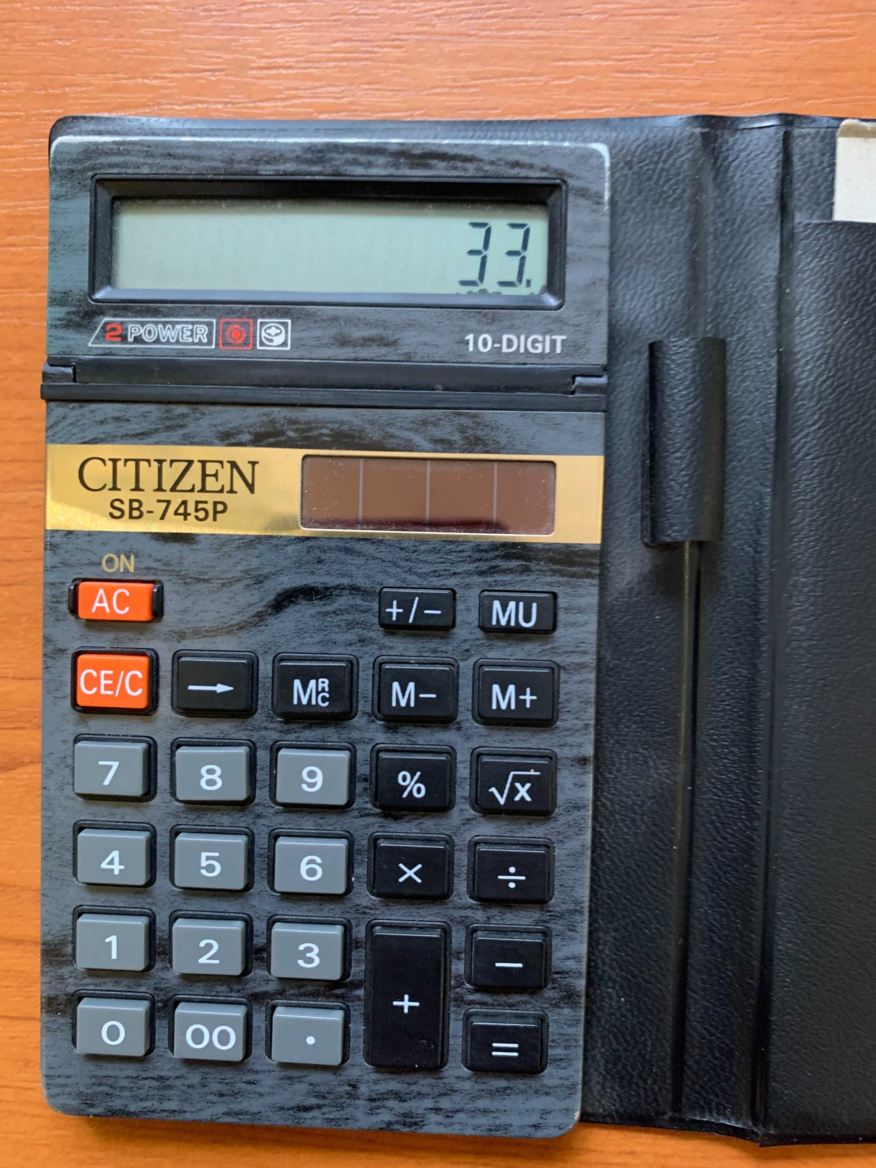 Калькулятор AURORA DT160, CITIZEN SB-745P. BG-74010, CASIO fx-82 TL.