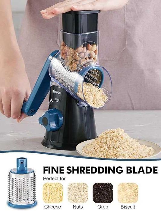 Geedel Tarka do sera, warzyw, orzechów z 3 arkuszami bębnowymi