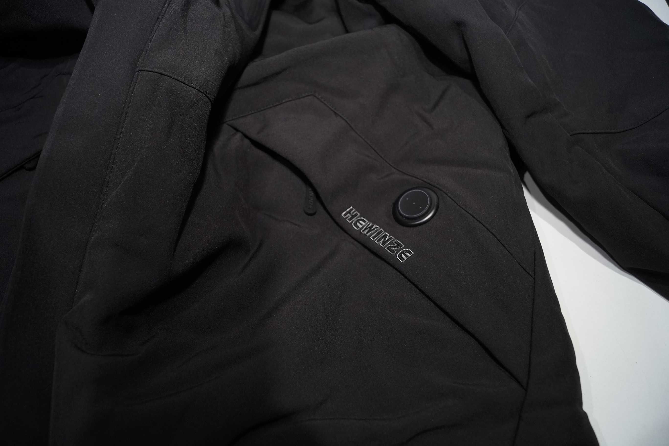 Podgrzewana kurtka męska softshell czarna HEWINZE Men-9989 rozmiar XL