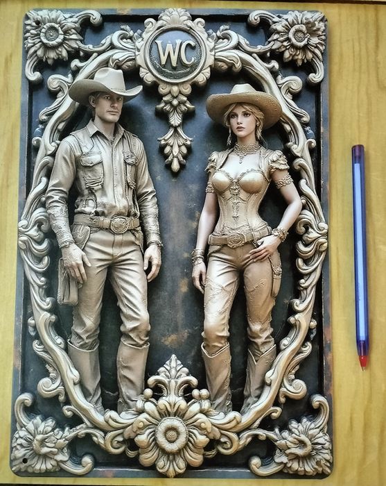 Chapa "W.C." Cowboy/ Cowgirl