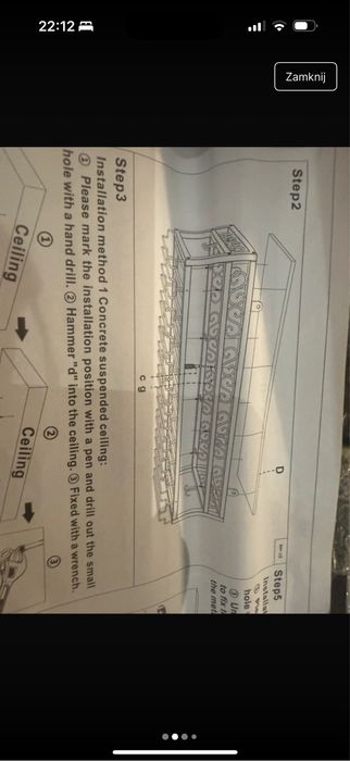 Stojak wieszak na wino z miejscem na kieliszki