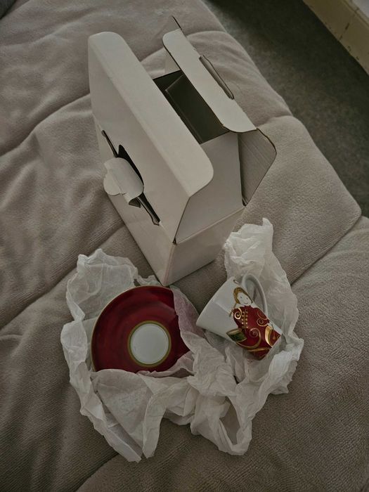 Chávena de café Spal natalícias na caixa original