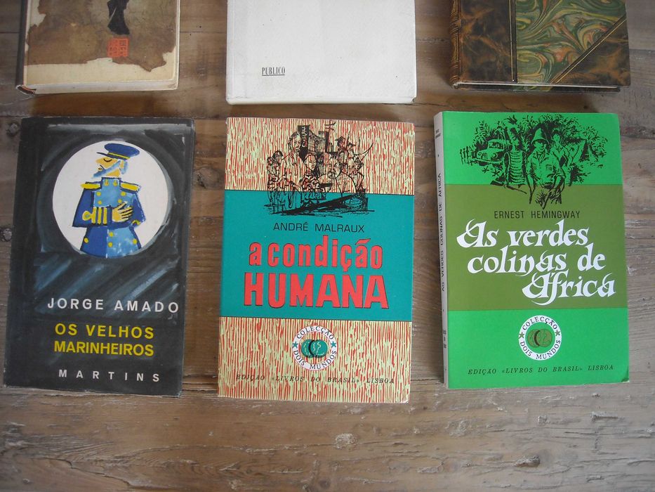 Livros Cesario Verde, Burgess, Amado, Rebelo Sousa, Malraux, Hemingway