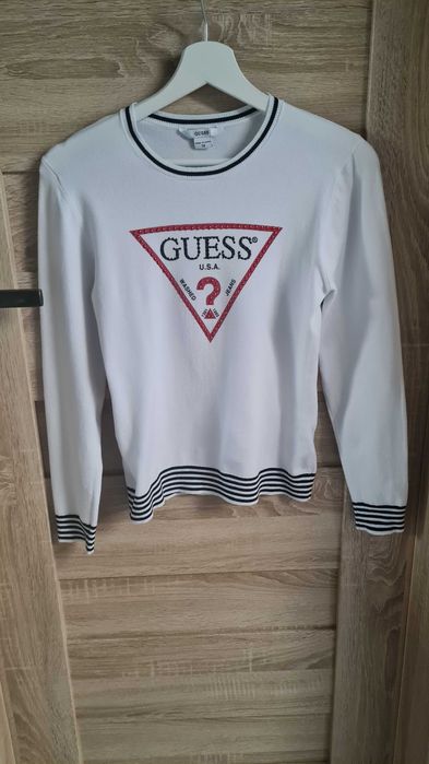 Bialy sweter Guess XS