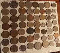 Monety numizmaty z całej Europy 57szt. Oryginały różne kolekcjonerskie