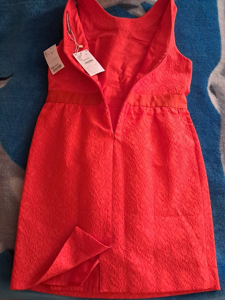 Sukienka mini pomarańczowa r.38"Comptoir des Cotonniers"nowa.