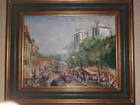 Quadro pintura a óleo paisagem de Ovar