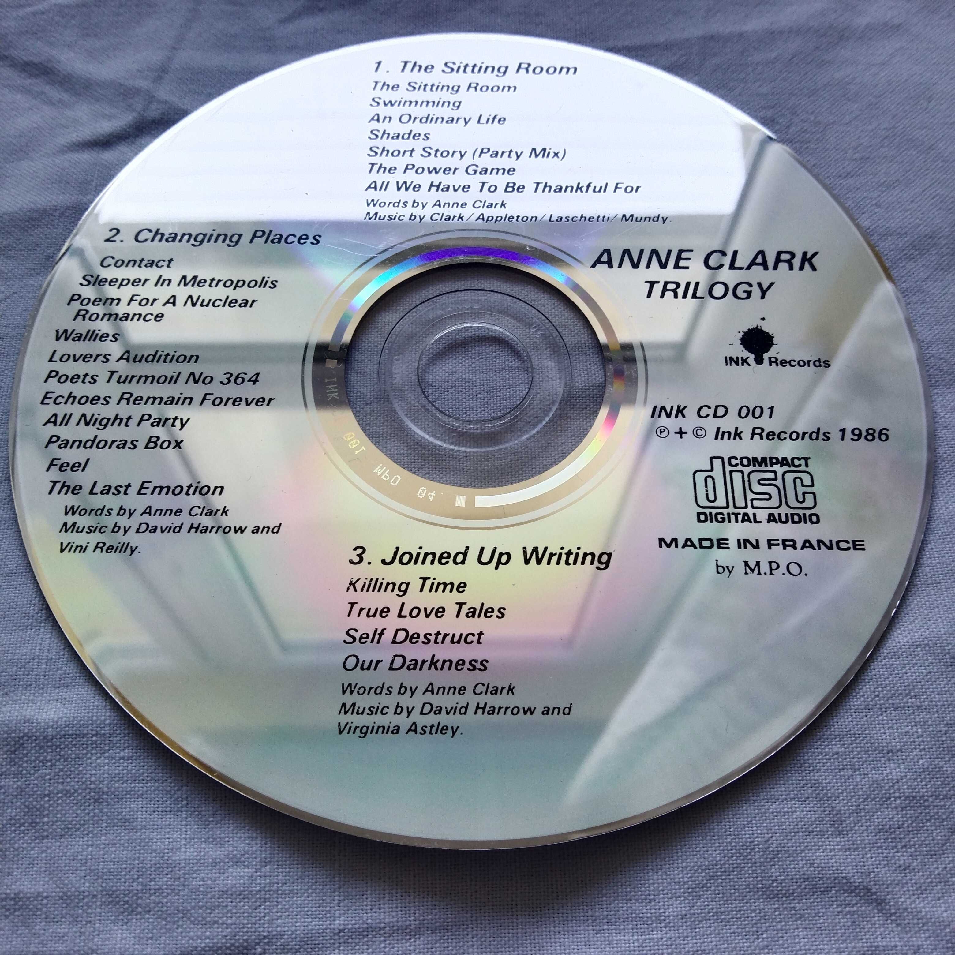 Anne Clark - Trilogy , płyta Cd .