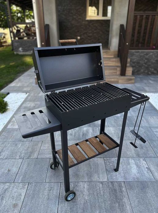 Мангал гриль з кришкою для приватного будинку метал 4 мм БЕЗ ПРЕДОПЛАТ