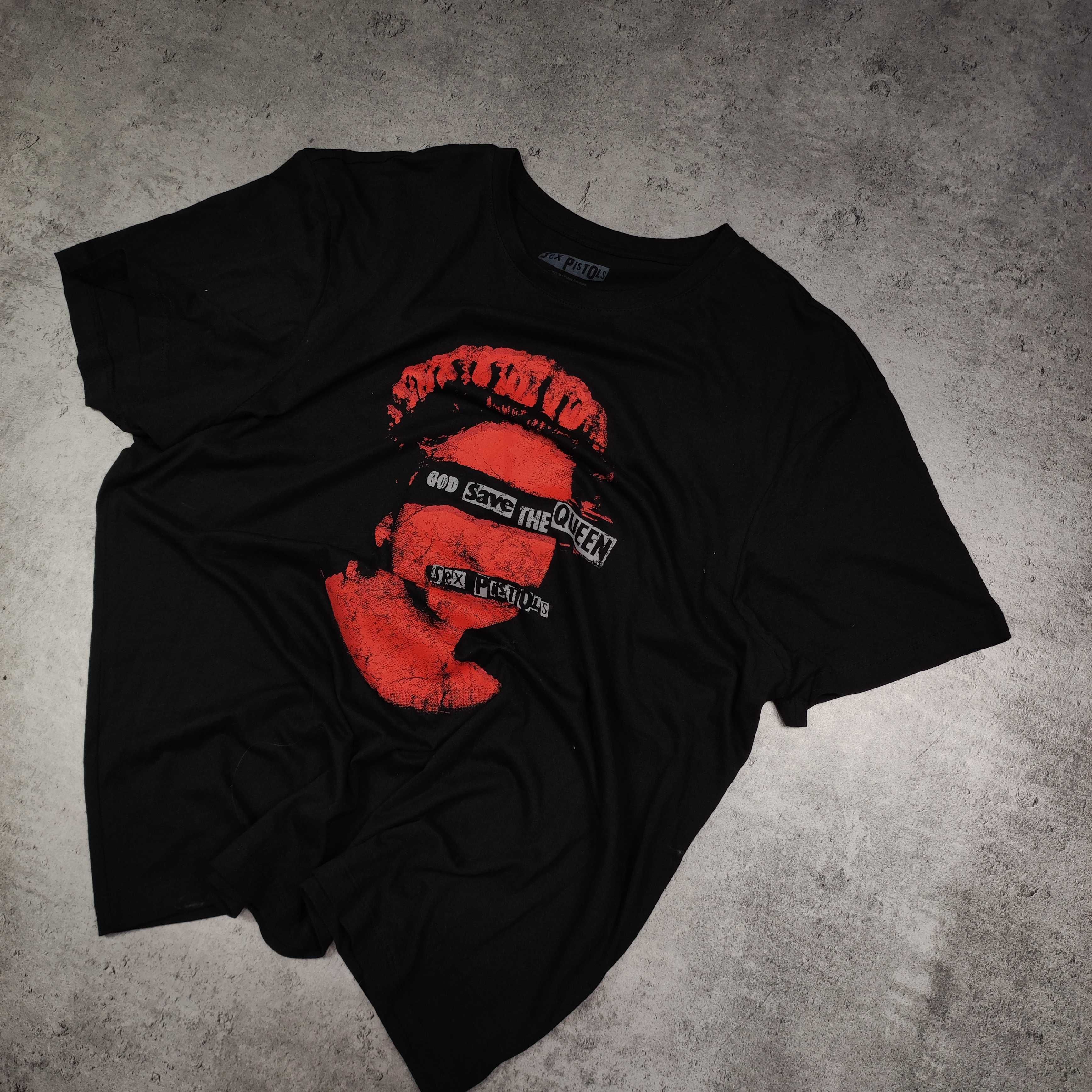 MESKA Koszulka Oficjalna Zespołu Sex Pistols Czarna Rocke Metal Muzyka