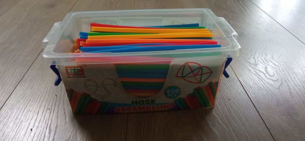 Słomki klocki konstrukcyjne 400 sztuk