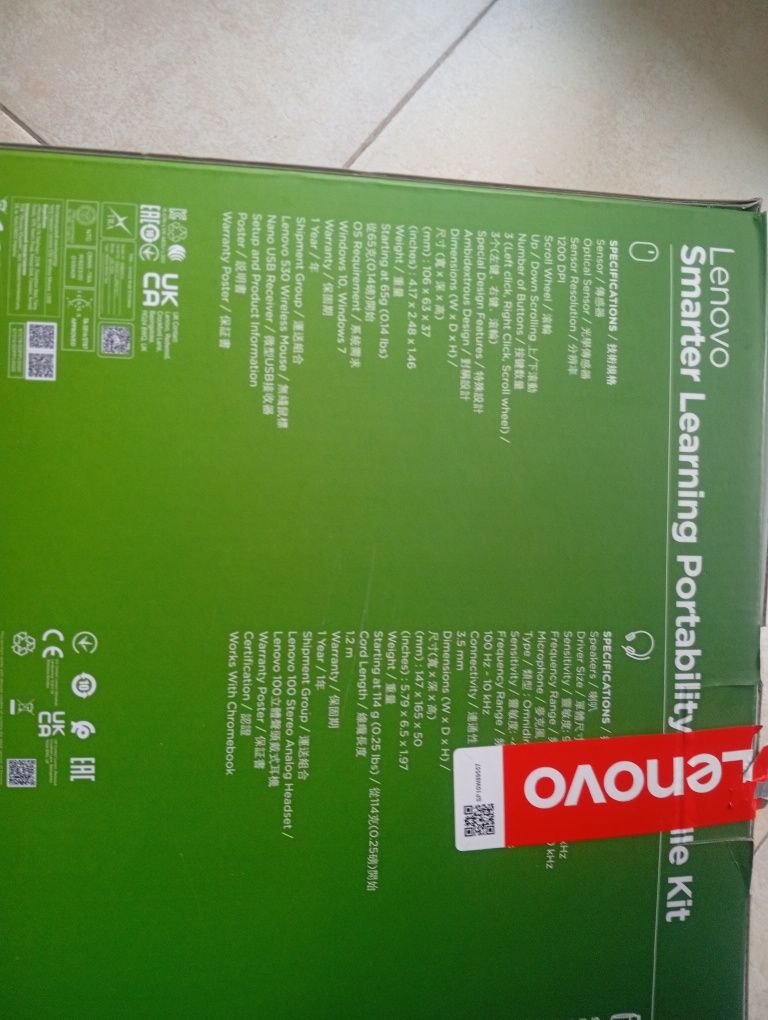 Lenovo kit, conjunto mochila portátil 15.6''+rato+ phones