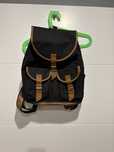 Plecak czarny vintage klamra