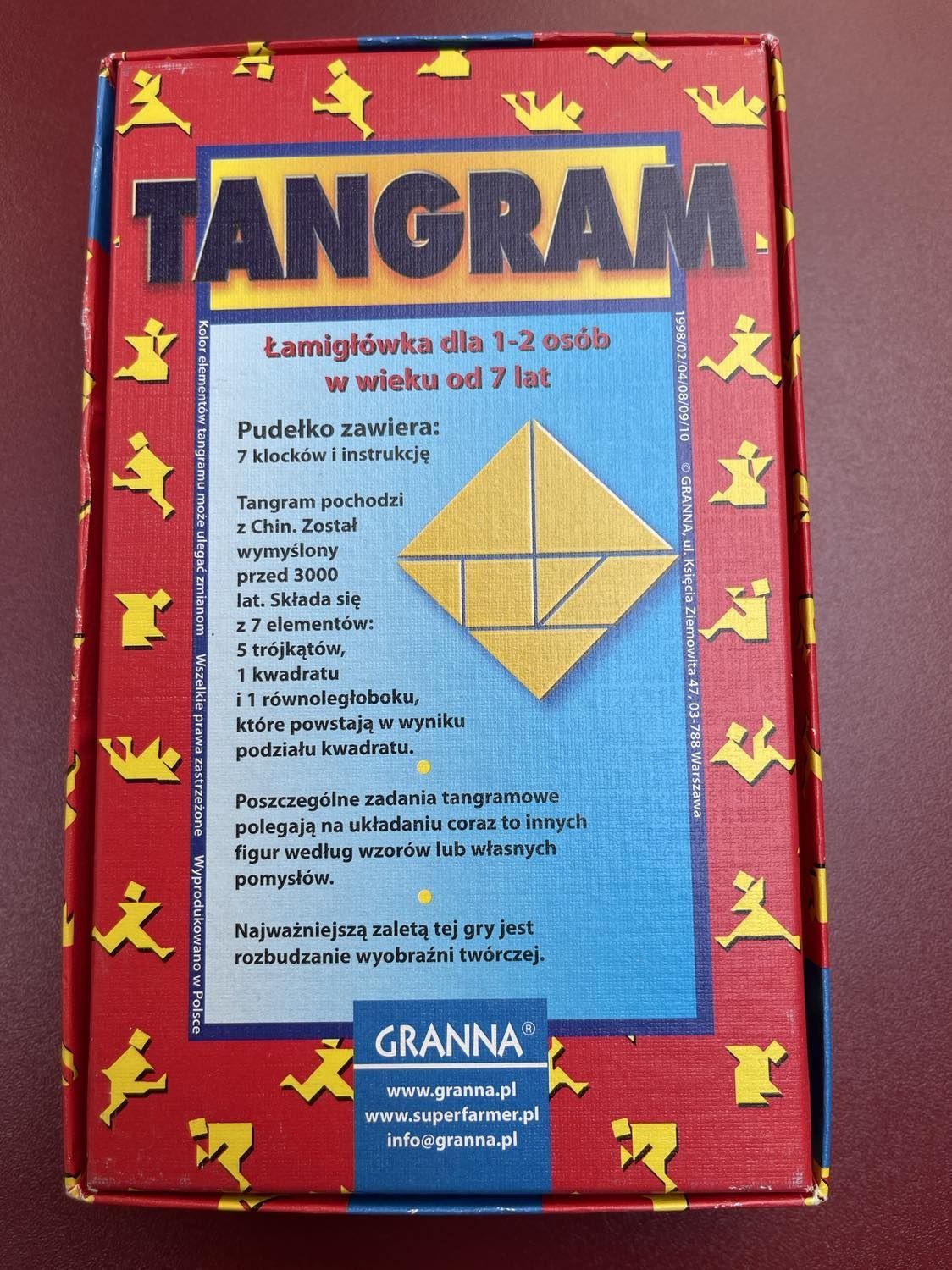 Tangram Gra dla dzieci na wyobraźnie