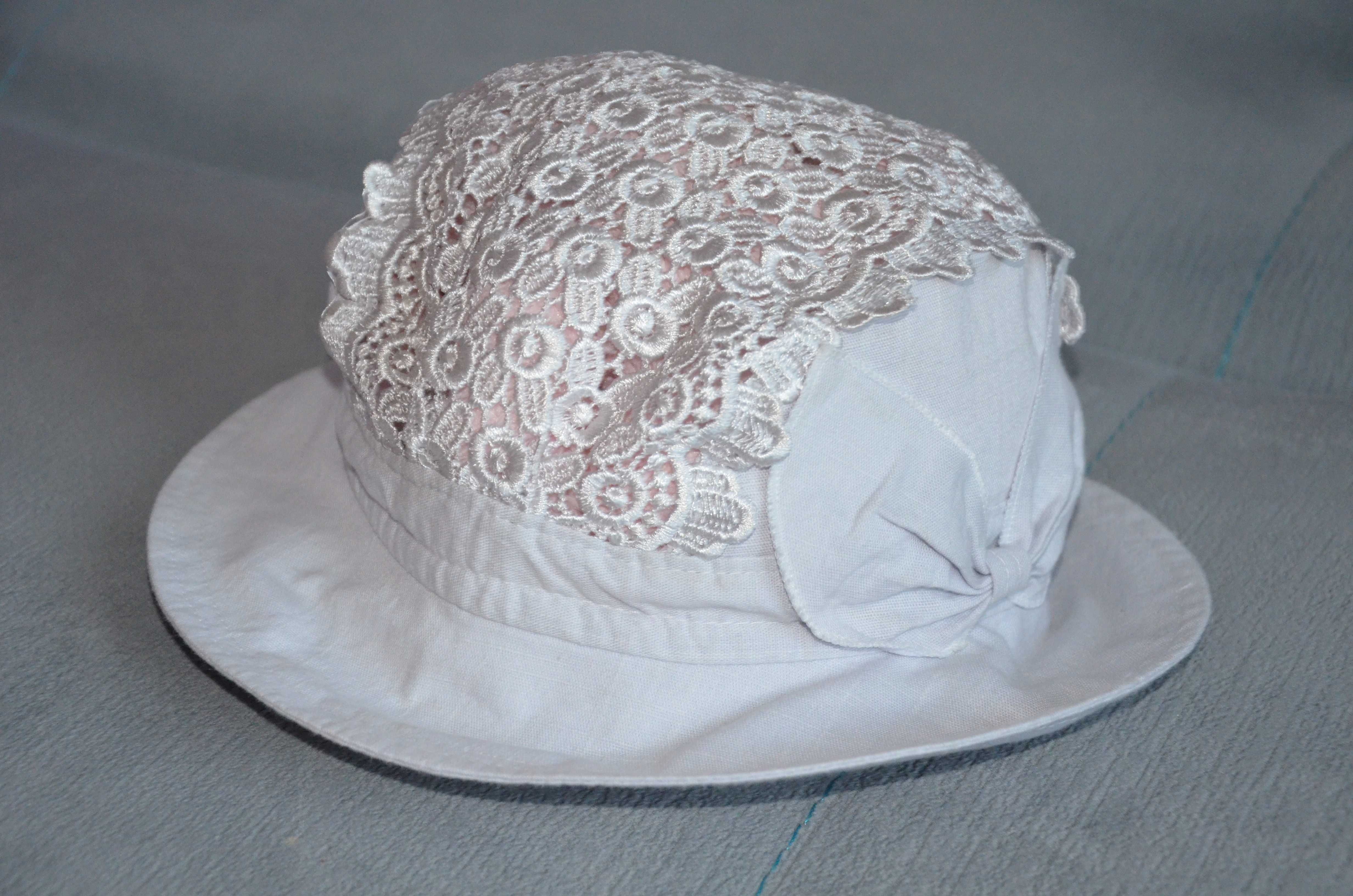 Piękna bawełniana czapka kapelusz przeciwsłoneczny stan idealny r. 58