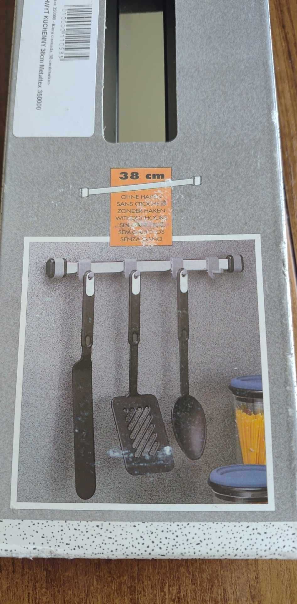 UCHWYT kuchenny reling na przybory kuchenne METALTEX 38cm chrom s280