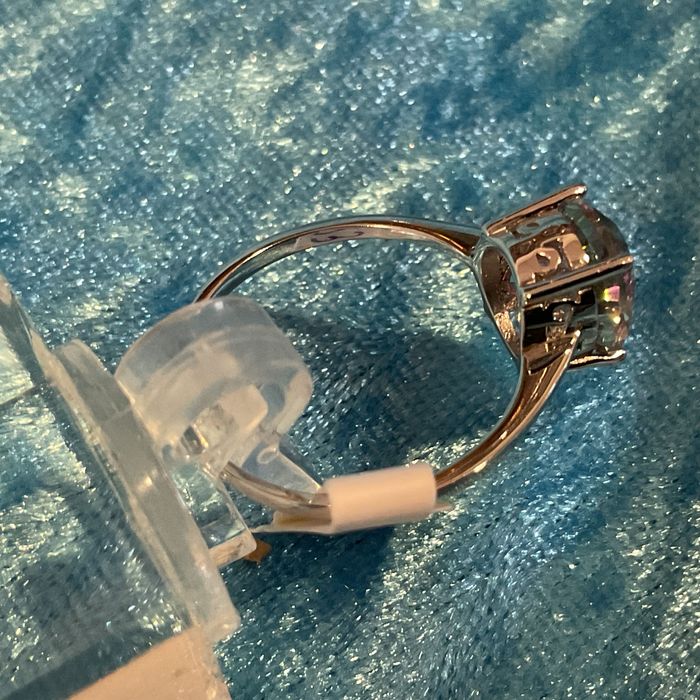 Anel prata tamanho 17,5 mm