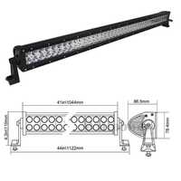 Barra led 240w 105cm recta / Curva| |TT 4x4 Off-Road + kit montagem