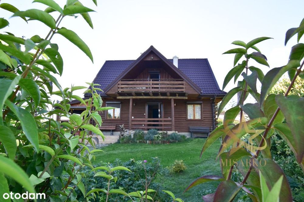 **Piękny dom z bala w Orzechowie**Jezioro