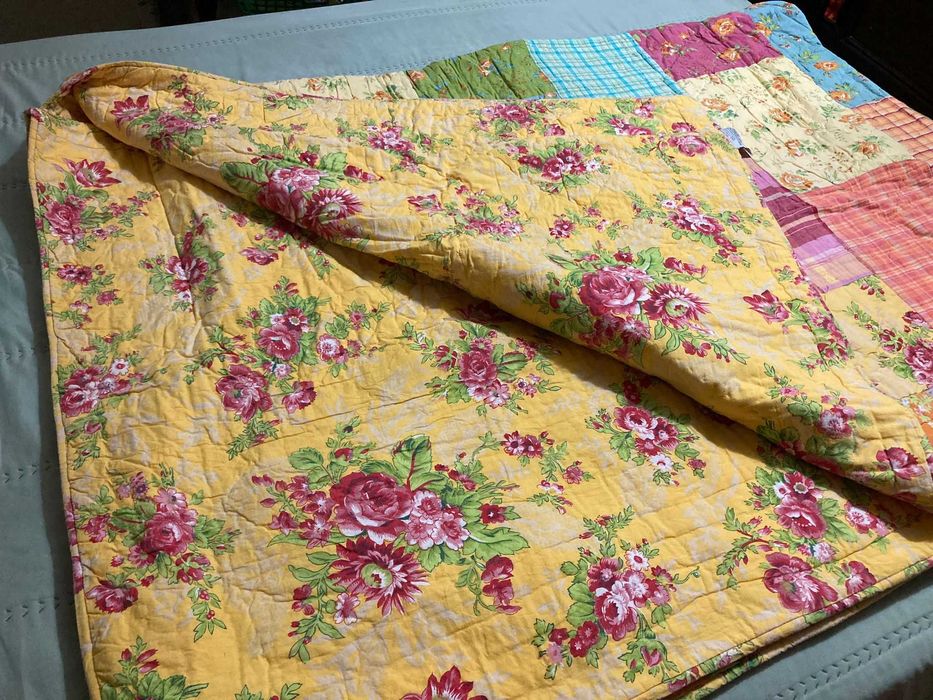 Edredão de algodão com 2 faces - como novo