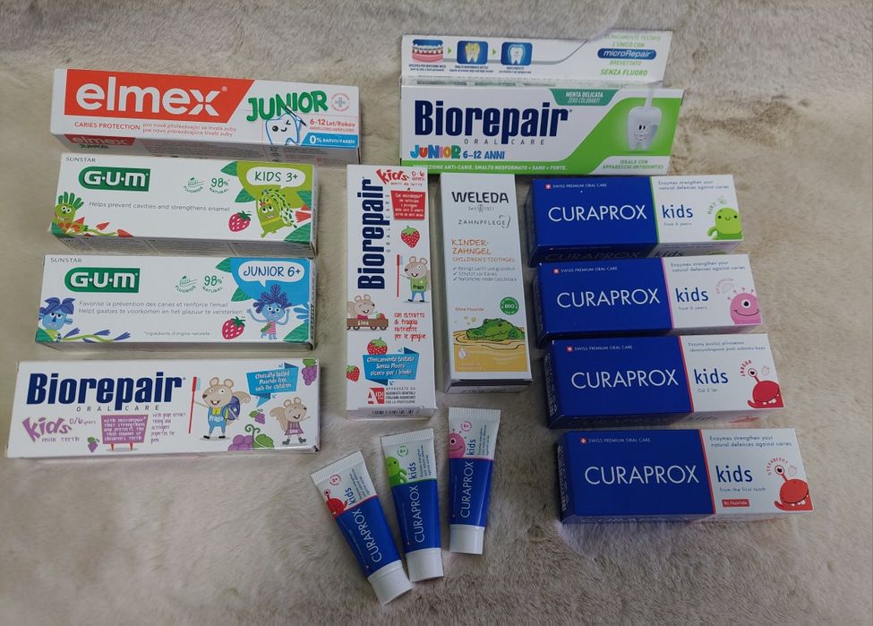 Мініатюри паст Curaprox  enzukal, kids,be you