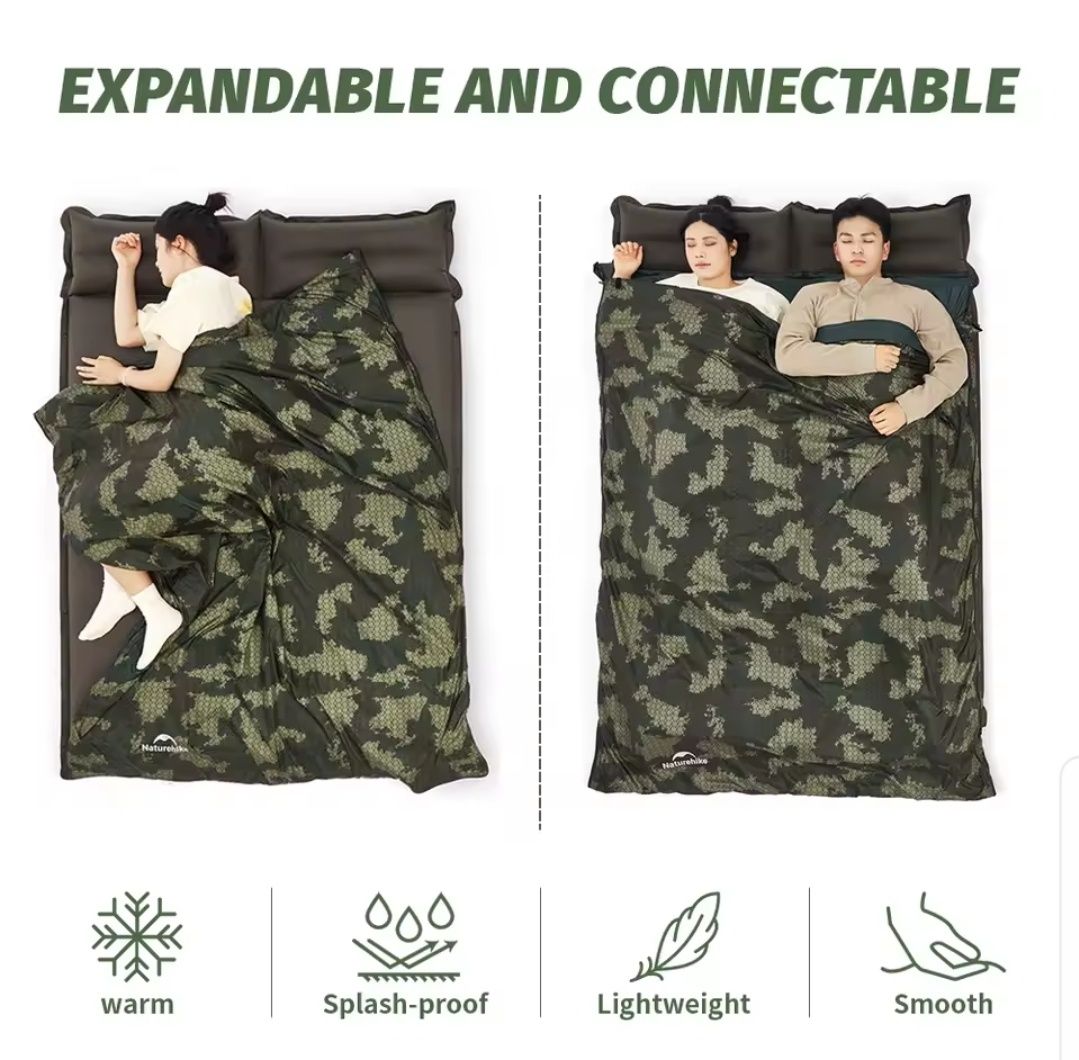 Спальний мішок Naturehike LW180 480g надлегкий камуфляжний