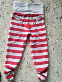 Półśpiochy czerwone paski spodenki piżamka święta renifer mikołajki 74