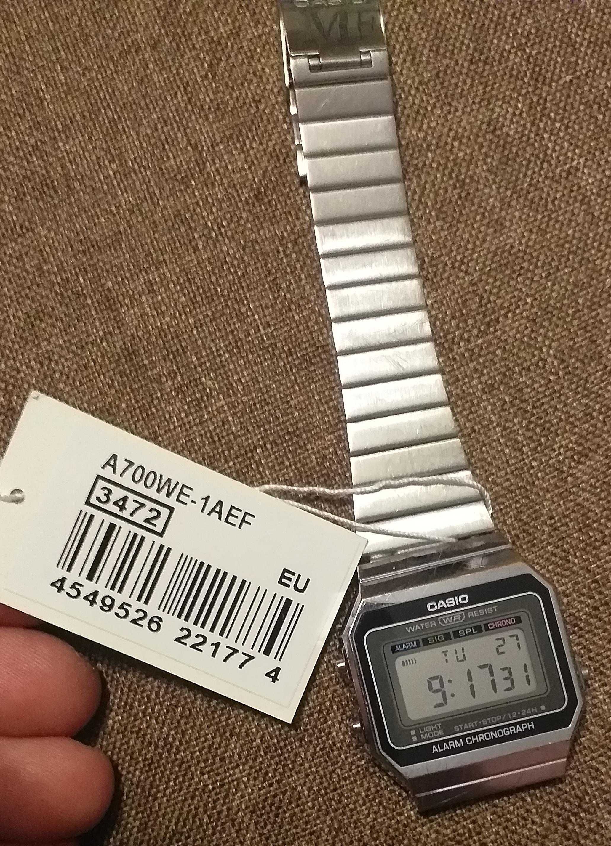 Zegarek Casio A700WE-1AEF Uszkodzone mocowanie paska.