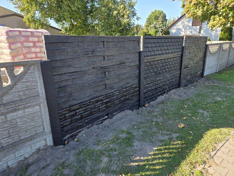 Płyty betonowe ogrodzeniowe , płoty betonowe, słupki, produkcja montaż