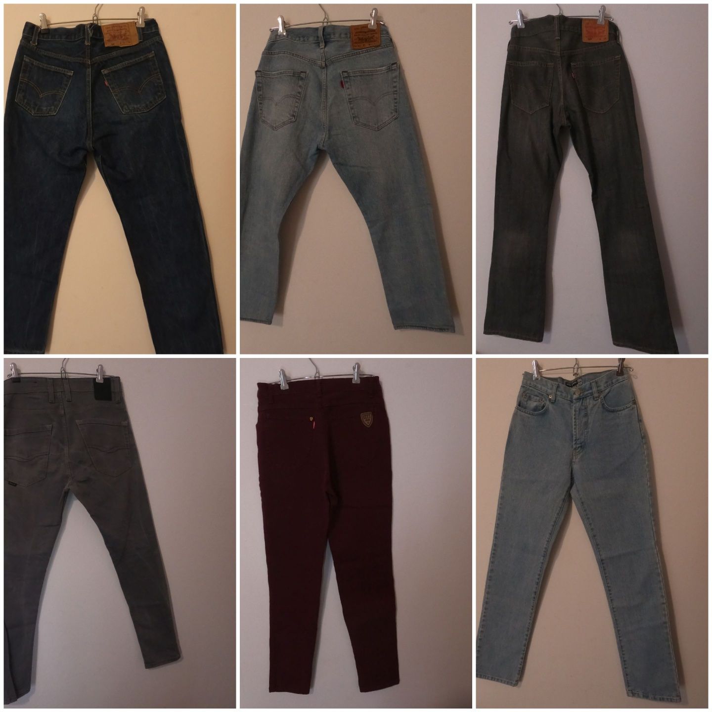 Calças marca LEE,Levis,City jeans,Salsa,kumaxx originais