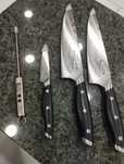 Conjunto de facas chef damasco