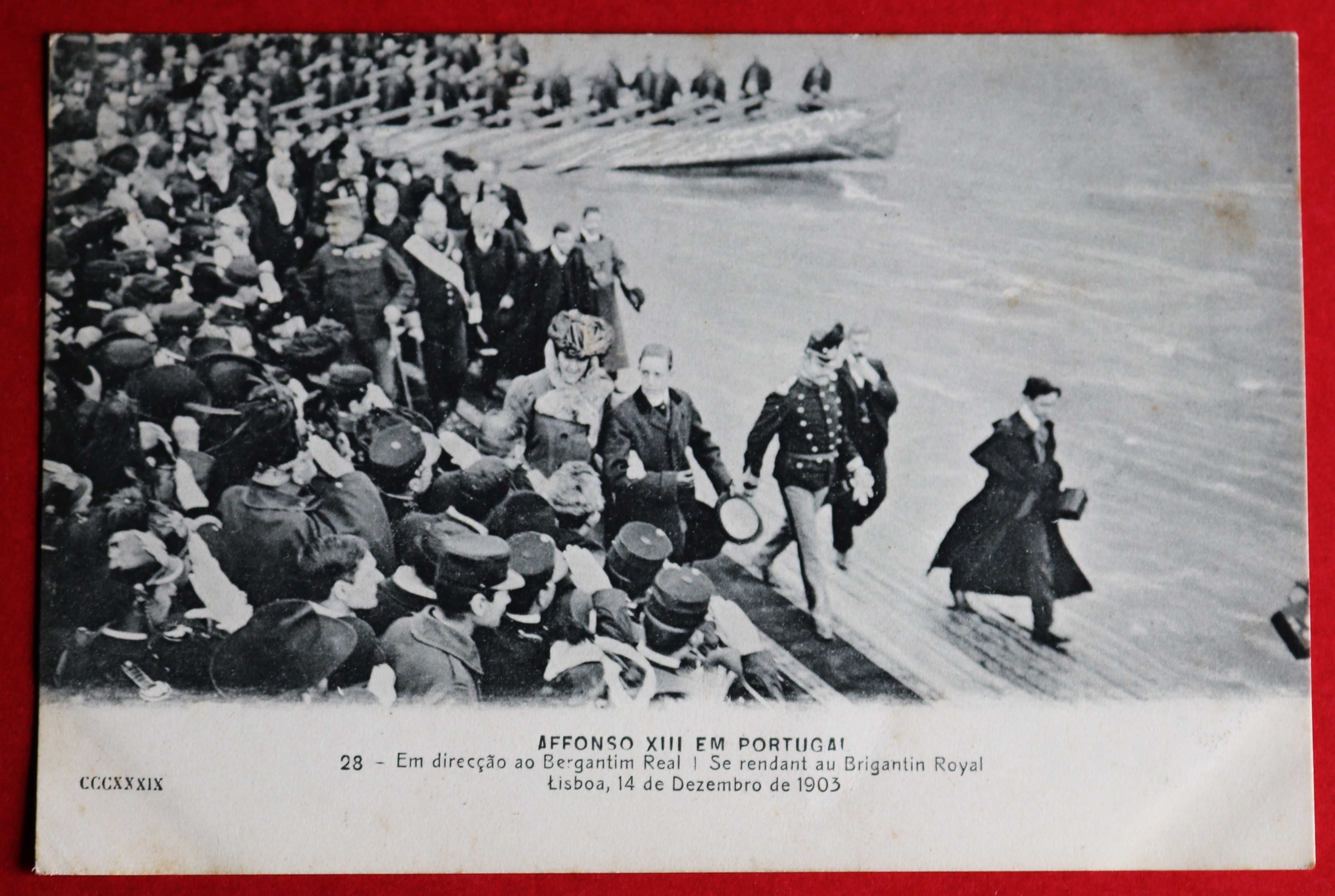 Visita de Afonso XIII 1903 D Carlos e D Amélia ida a Vila Viçosa